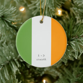 Flag für benutzerdefinierte Meldung Irland Keramik Ornament