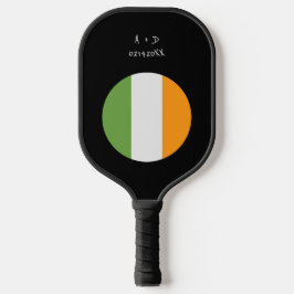 Flag für benutzerdefinierte Meldung Irland Pickleball Schläger