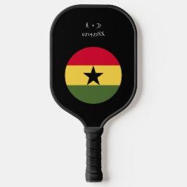 Flag für benutzerdefinierte Message Ghana Pickleball Schläger