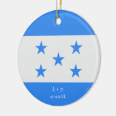 Flag für benutzerdefinierte Nachrichten Keramik Ornament (Links)