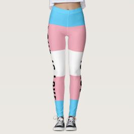 Flag für benutzerdefiniertes LGBT-Rainbow-Transgen Leggings