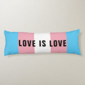 Flag für benutzerdefiniertes LGBT-Rainbow-Transgen Seitenschläferkissen (Rückseite)