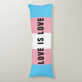 Flag für benutzerdefiniertes LGBT-Rainbow-Transgen Seitenschläferkissen (Vorderseite Vertikal)