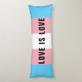 Flag für benutzerdefiniertes LGBT-Rainbow-Transgen Seitenschläferkissen (Rückseite (Vertikal))