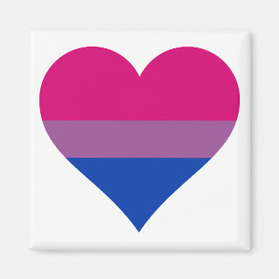 Flag für Bisexual-Herz-LGBTQ Magnet