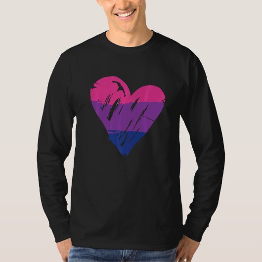 Flag für Bisexual-Stolz T-Shirt (Vorderseite)