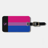 Flag für Bisexuelle Monogramme Gepäckanhänger (Vorderseite horizontal)