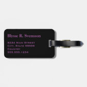 Flag für Bisexuelle Monogramme Gepäckanhänger (Rückseite horizontal)