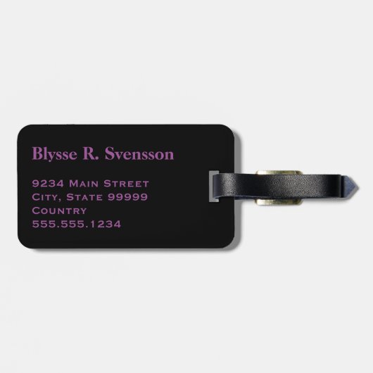 Flag für Bisexuelle Monogramme Gepäckanhänger (Rückseite horizontal)