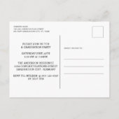 Flag für das Foto des militärischen Abschlusses - Einladungspostkarte (Rückseite)