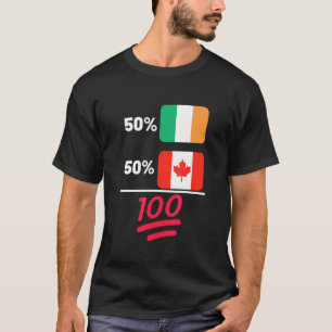 Flag für das kanadische Kulturerbe und das irische T-Shirt