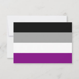 Flag für den asexuellen Stolz