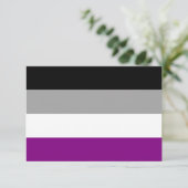 Flag für den asexuellen Stolz (Stehend Vorderseite)