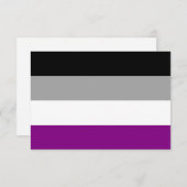 Flag für den asexuellen Stolz (Vorne/Hinten)