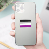 Flag für den asexuellen Stolz Aufkleber (Telefon)