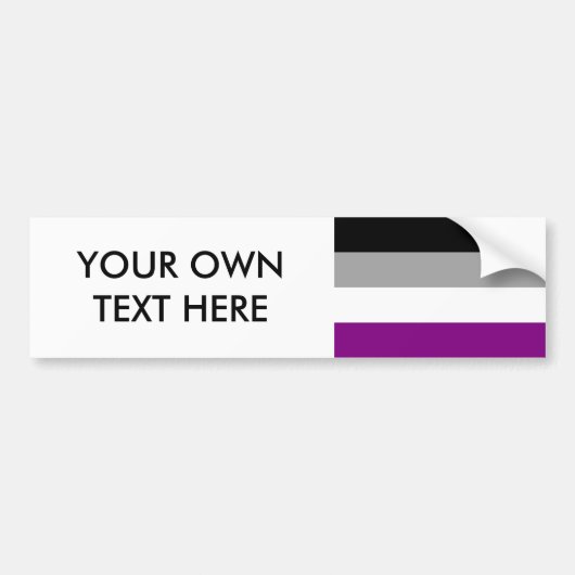 Flag für den asexuellen Stolz Autoaufkleber (Vorne)