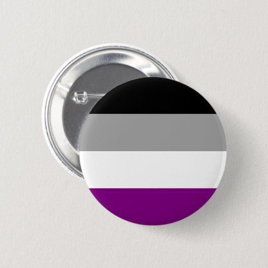 Flag für den asexuellen Stolz Button (Vorne & Hinten)