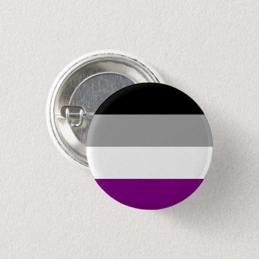 Flag für den asexuellen Stolz Button (Vorne & Hinten)