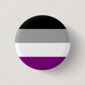 Flag für den asexuellen Stolz Button (Vorderseite)