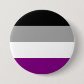 Flag für den asexuellen Stolz Button (Vorderseite)