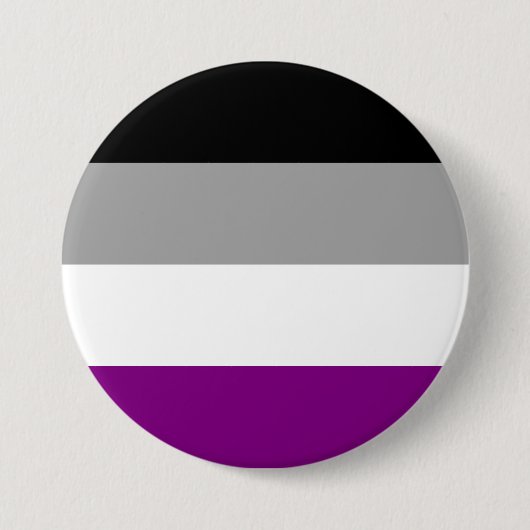 Flag für den asexuellen Stolz Button (Vorderseite)