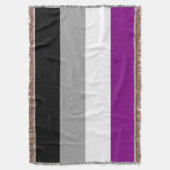 Flag für den asexuellen Stolz Decke (Vorderseite Vertikal)