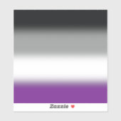 Flag für den asexuellen Stolz - farbenfrohe ACE-Ma Aufkleber (Blatt)
