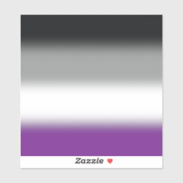 Flag für den asexuellen Stolz - farbenfrohe ACE-Ma Aufkleber