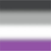 Flag für den asexuellen Stolz - farbenfrohe ACE-Ma Aufkleber (Vorderseite)