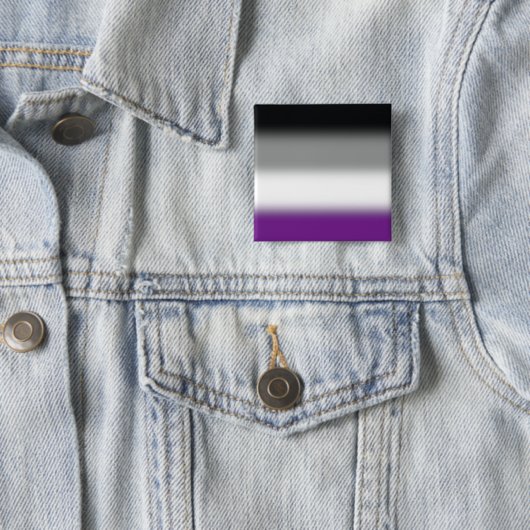 Flag für den asexuellen Stolz - farbenfrohe ACE-Ma Button (Beispiel)