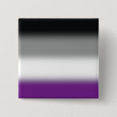 Flag für den asexuellen Stolz - farbenfrohe ACE-Ma Button (Vorderseite)