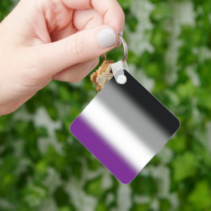 Flag für den asexuellen Stolz - farbenfrohe ACE-Ma Schlüsselanhänger
