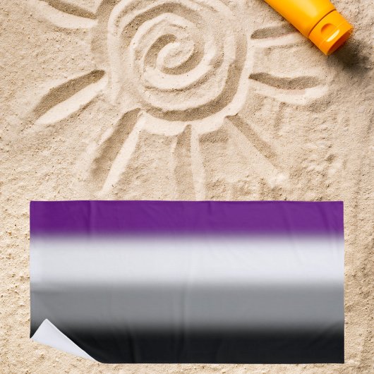 Flag für den asexuellen Stolz - farbenfrohe ACE-Ma Strandtuch