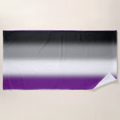 Flag für den asexuellen Stolz - farbenfrohe ACE-Ma Strandtuch (Vorderseite)