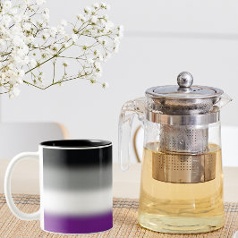 Flag für den asexuellen Stolz - farbenfrohe ACE-Ma Zweifarbige Tasse