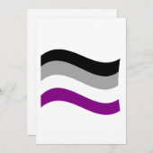 Flag für den asexuellen Stolz Feiertagskarte (Vorne/Hinten)