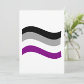 Flag für den asexuellen Stolz Feiertagskarte (Stehend Vorderseite)