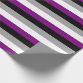 Flag für den asexuellen Stolz Geschenkpapier (Ecke)