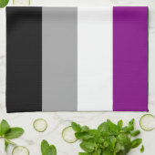 Flag für den asexuellen Stolz Geschirrtuch (Gefaltet)