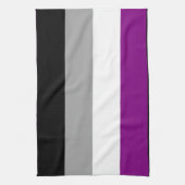 Flag für den asexuellen Stolz Geschirrtuch (Vertikal)