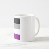 Flag für den asexuellen Stolz Kaffeetasse (VorderseiteRechts)