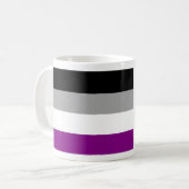 Flag für den asexuellen Stolz Kaffeetasse (Vorderseite Links)