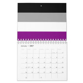 Flag für den asexuellen Stolz Kalender (Jan 2027)