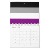 Flag für den asexuellen Stolz Kalender (Feb 2027)
