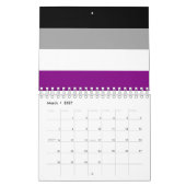 Flag für den asexuellen Stolz Kalender (Mär 2027)