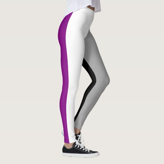 Flag für den asexuellen Stolz Leggings (Rechts)