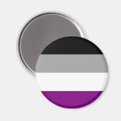 Flag für den asexuellen Stolz Magnet (Vorderseite/Rückseite)