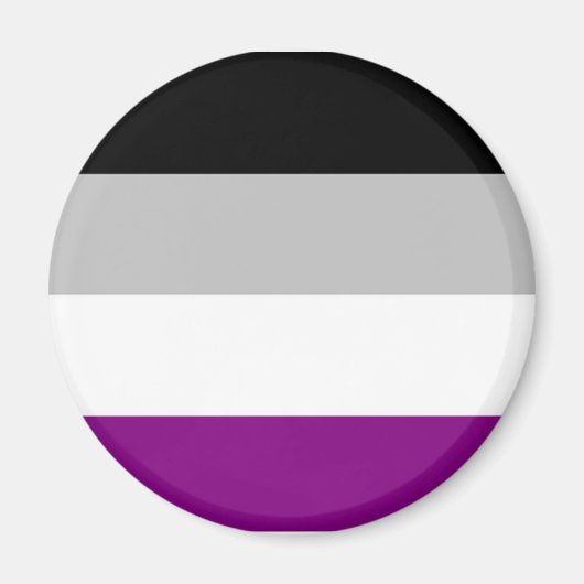 Flag für den asexuellen Stolz Magnet (Vorne)