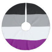 Flag für den asexuellen Stolz Polyester Weihnachtsbaumdecke (Vorderseite)