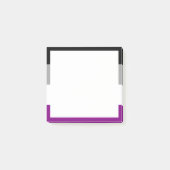 Flag für den asexuellen Stolz Post-it Klebezettel (Vorderseite)